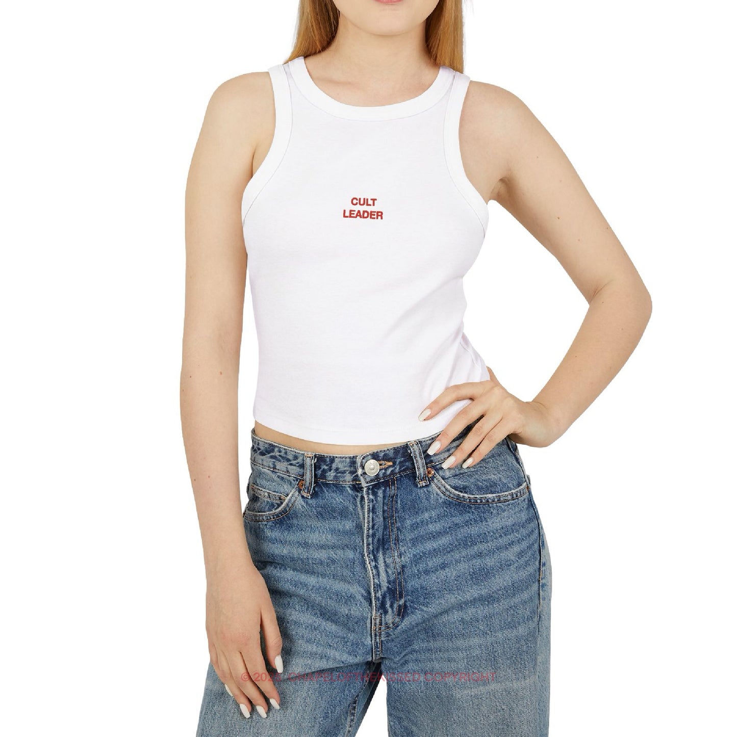 CULT LEADER - Women's Racer Tank Top