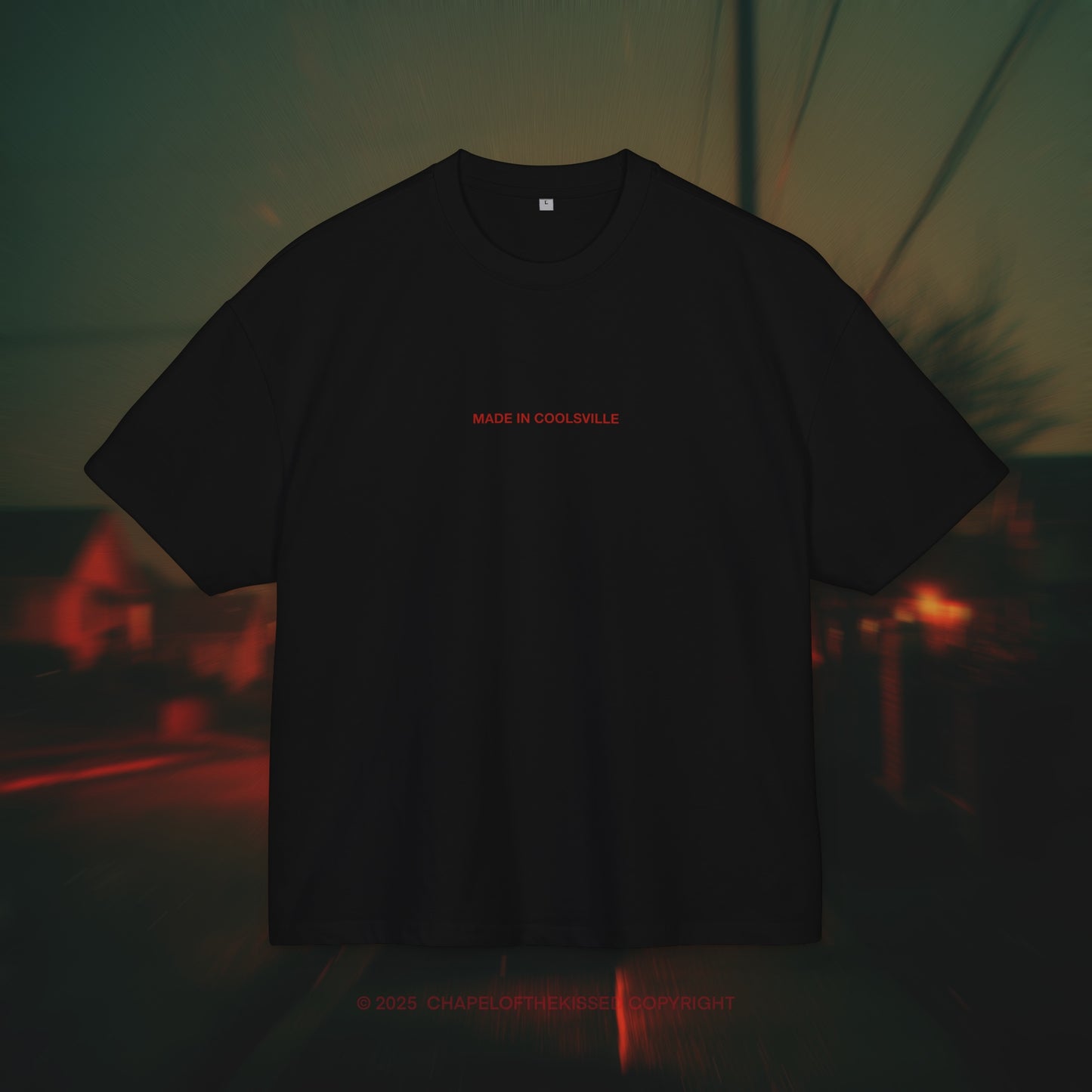 MADE IN COOLSVILLE - Unisex Cotton Box oversized Tee