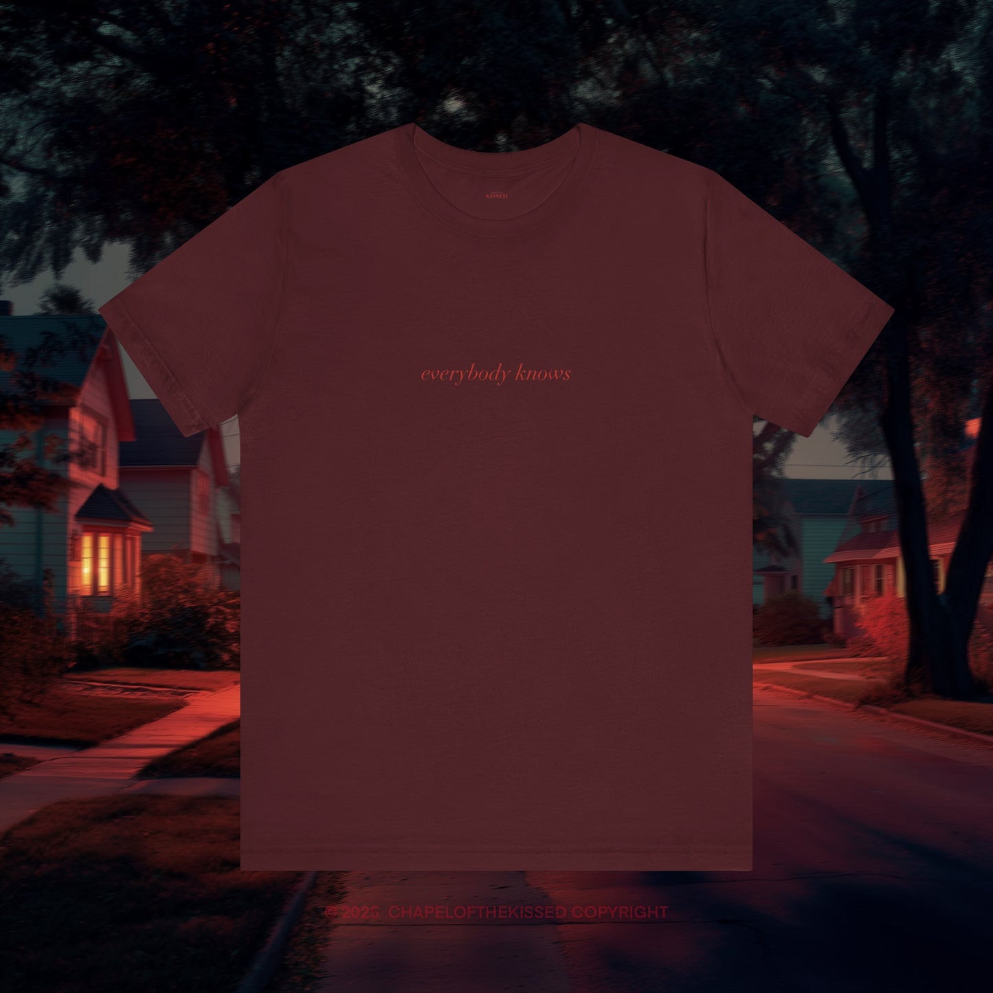 Everybody knows - italique - Classic, Comfy, Unisex T-Shirt (EU)