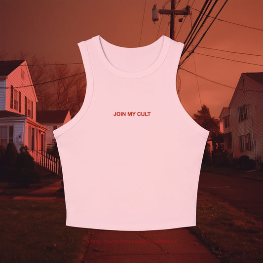 JOIN MY CULT - Women's Racer Tank Top