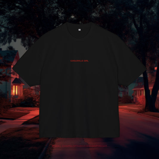 COOLSVILLE GIRL  - Unisex Cotton Box oversized Tee