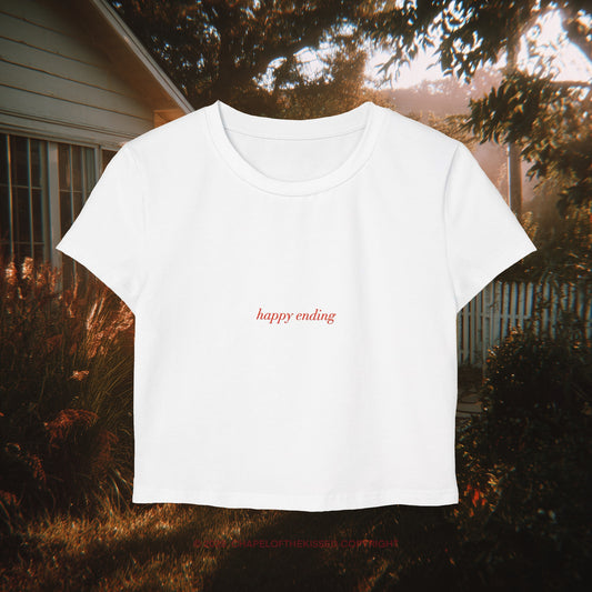 happy ending  - italique  - Baby Tee