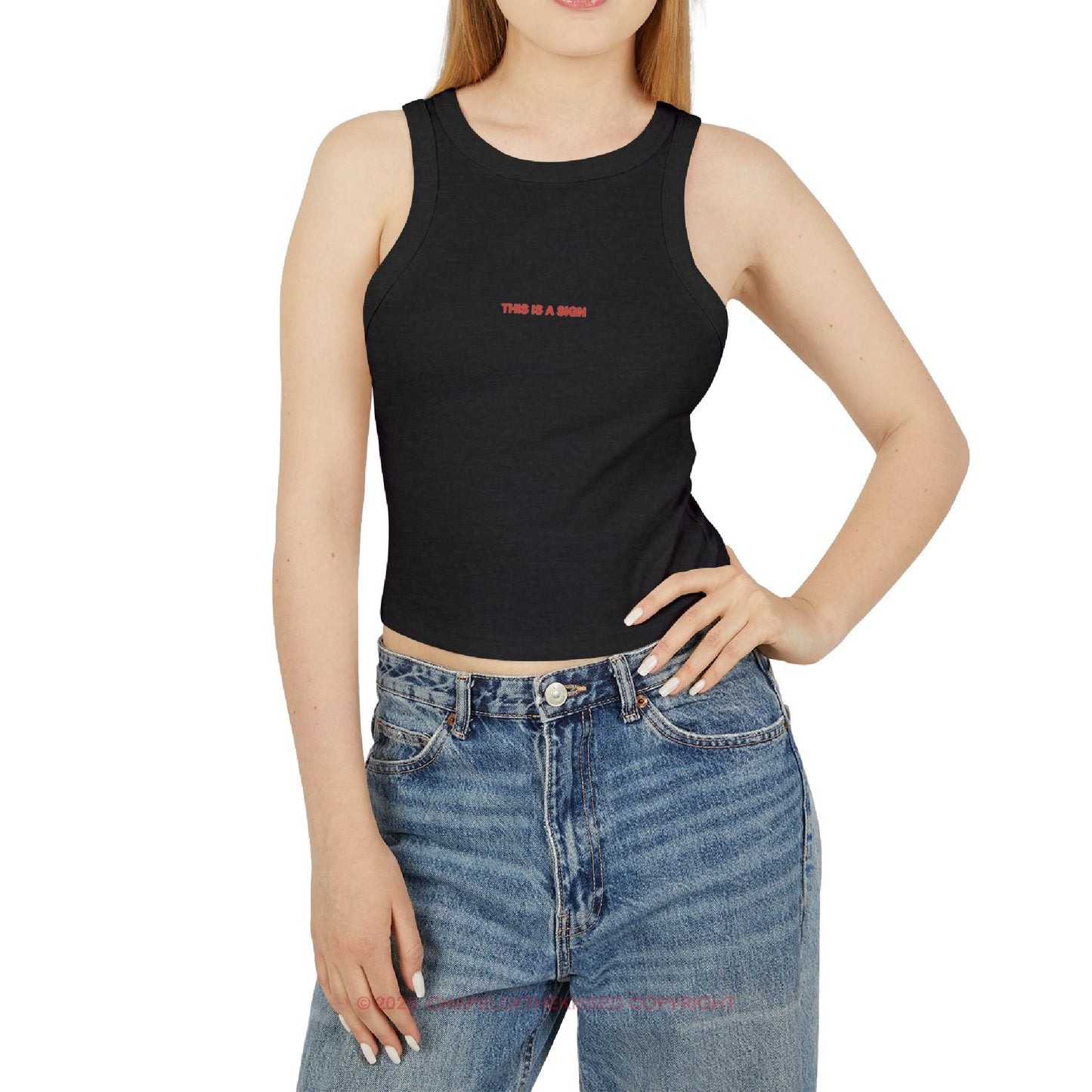 THIS IS A SIGN  - Women's Racer Tank Top