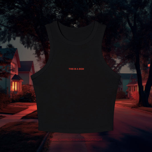 THIS IS A SIGN  - Women's Racer Tank Top