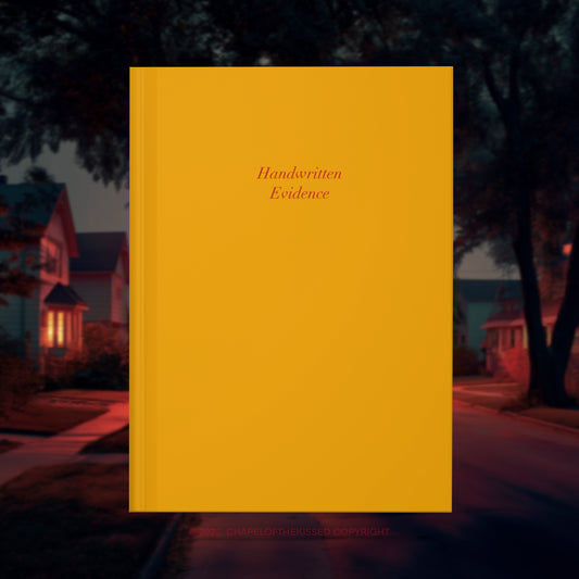 Handwritten evidence - Hardcover Matte diary
